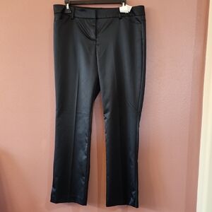 New York & Company Black Straight Leg Pants Tailored Elegance